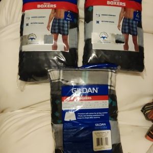 Men's Size 2XL Woven Boxer Shorts Bundle